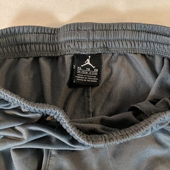 Jordan Grey Pants Sweat Track Side Stripe Boys XL 13-15y Joggers Elastic Ankle - Picture 7 of 11